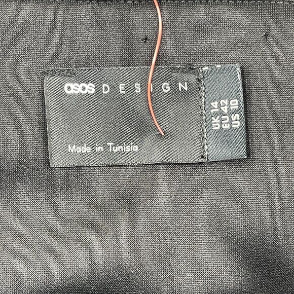 ASOS Tube Top Womens Size 10 Dressy Bandeau Crop Top Black - Picture 5 of 10